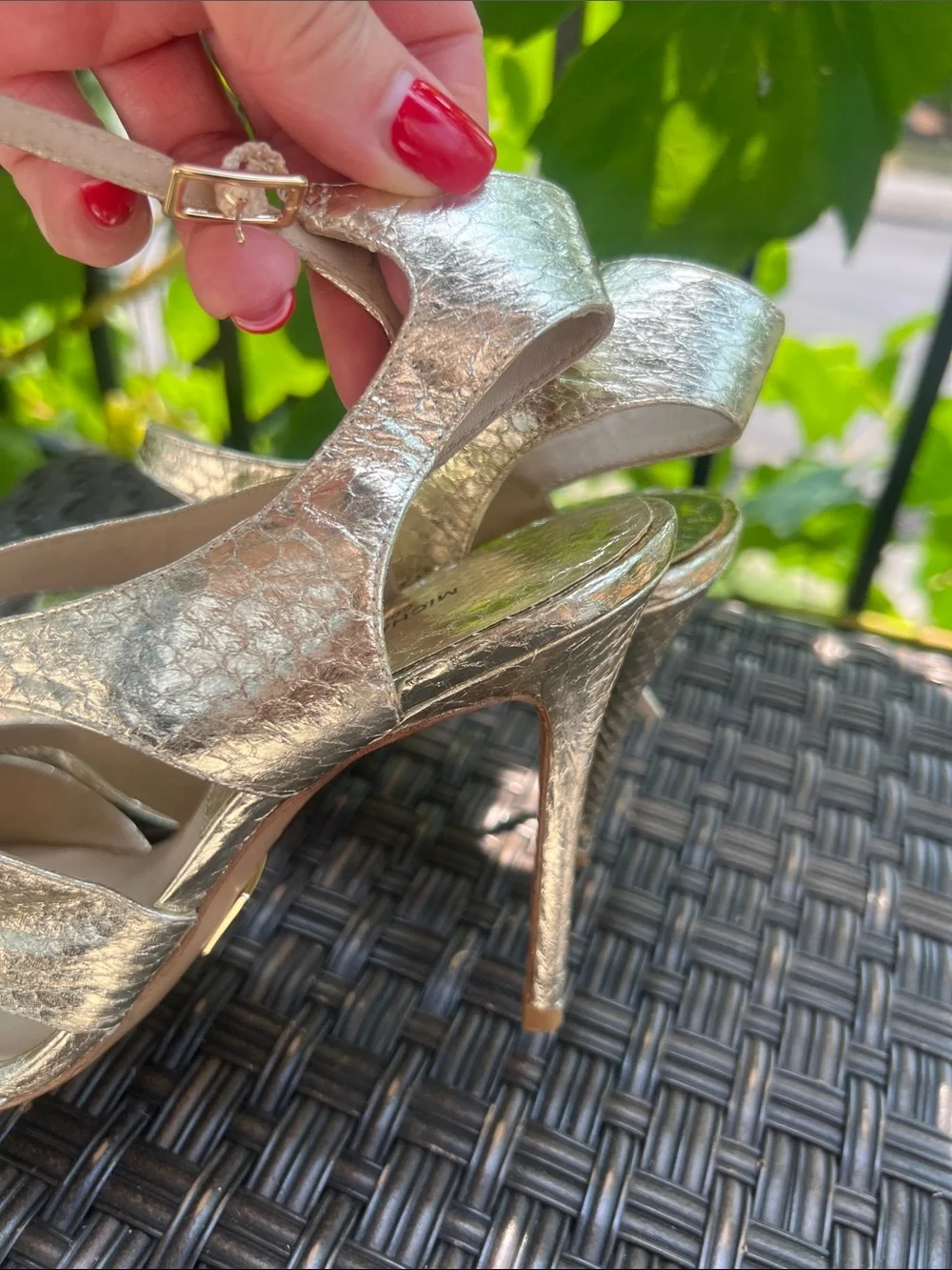 Michael Kors shimmery gold